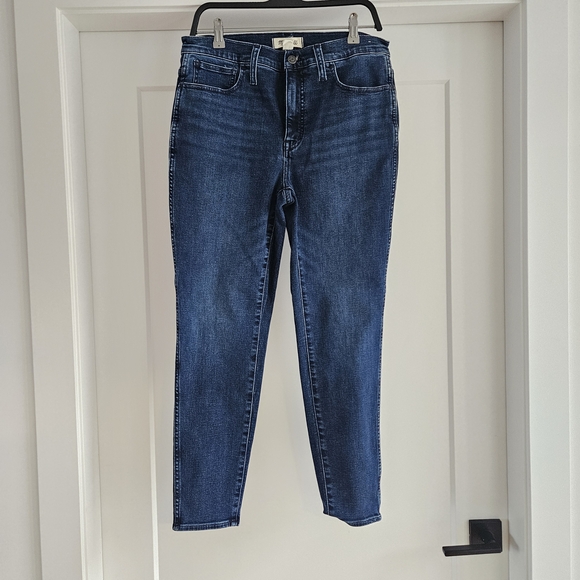 Madewell 10" Roadtripper Dark Blue Skinny Jeans Size 30 - Picture 3 of 7
